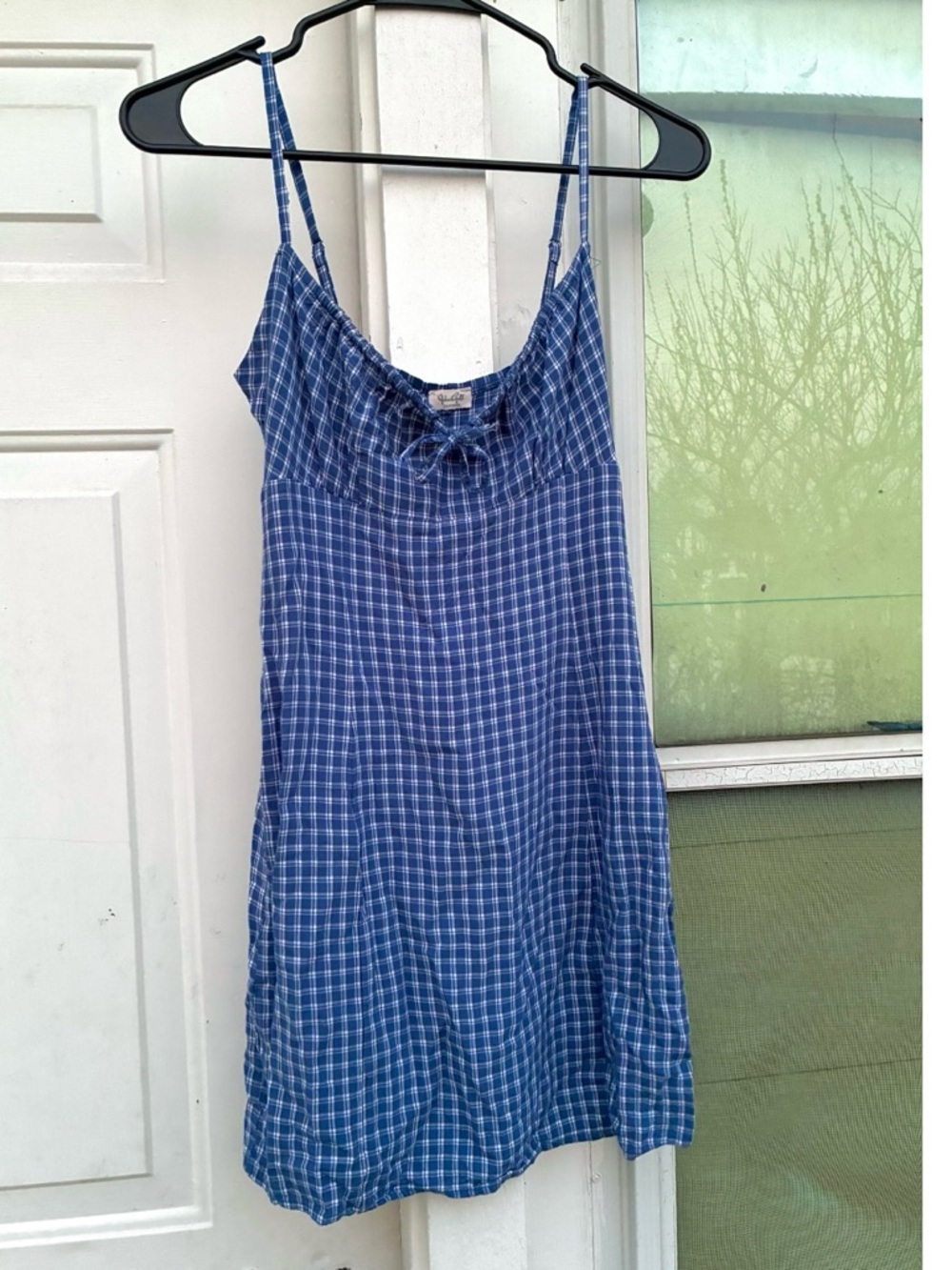 Brandy Melville josephine baby blue plaid dress
